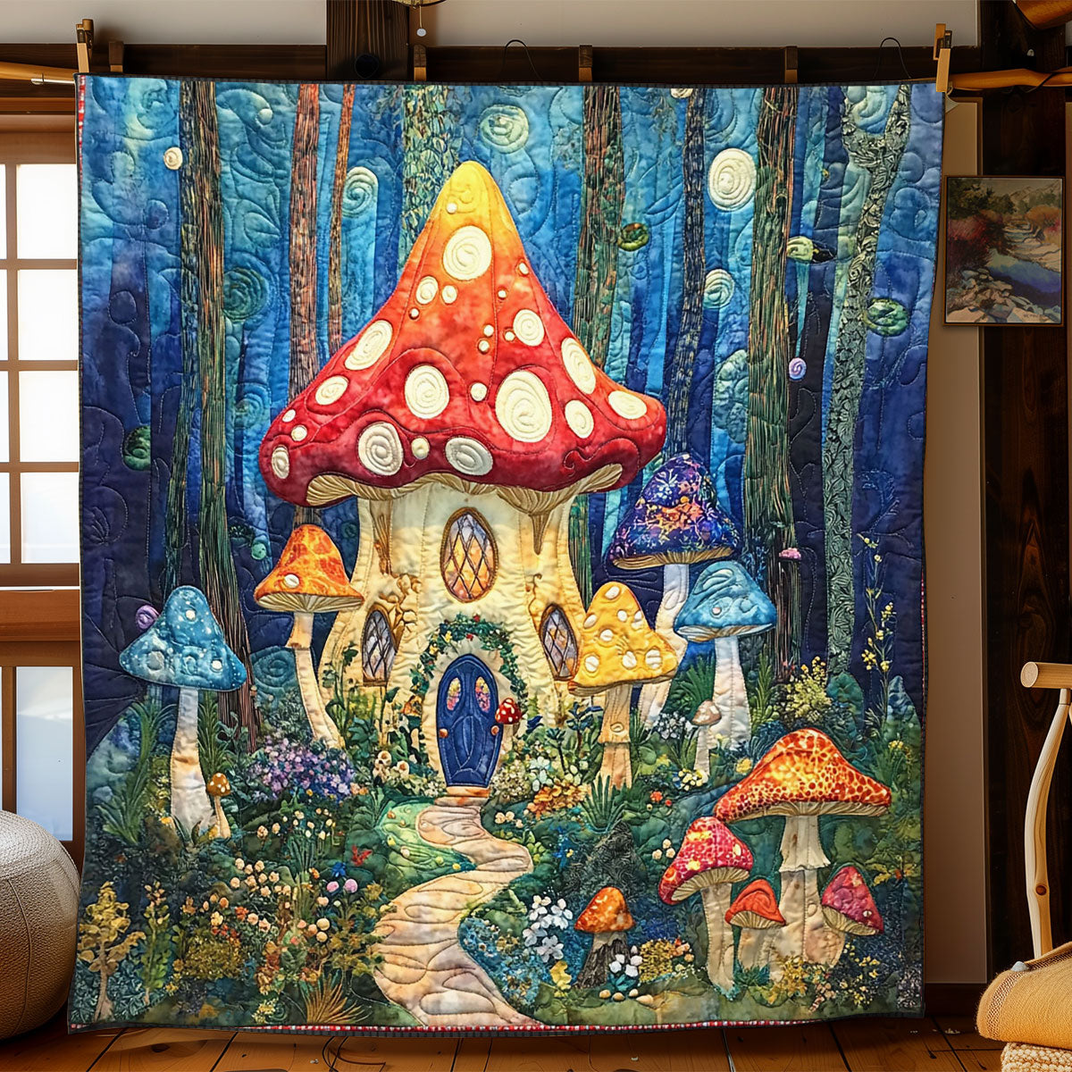 Mushroom Manor WJ0301006CL Quilt