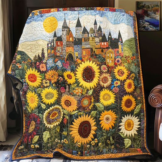 Sunflower Castle WX1001045CL Quilt