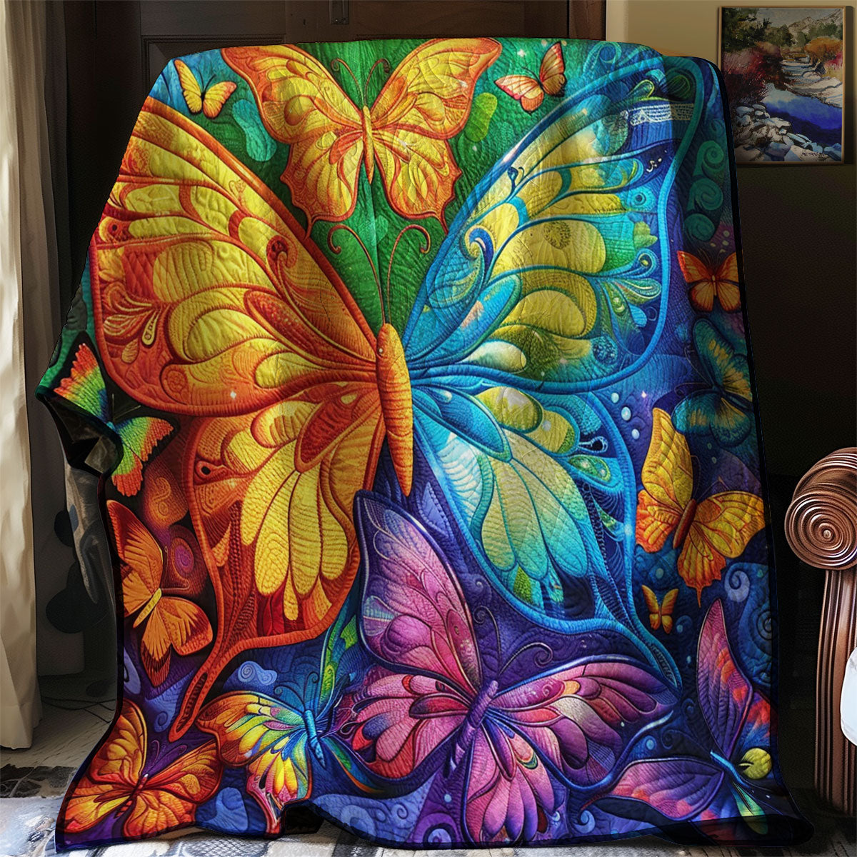 Colorful Butterfly WJ0701005CL Quilt