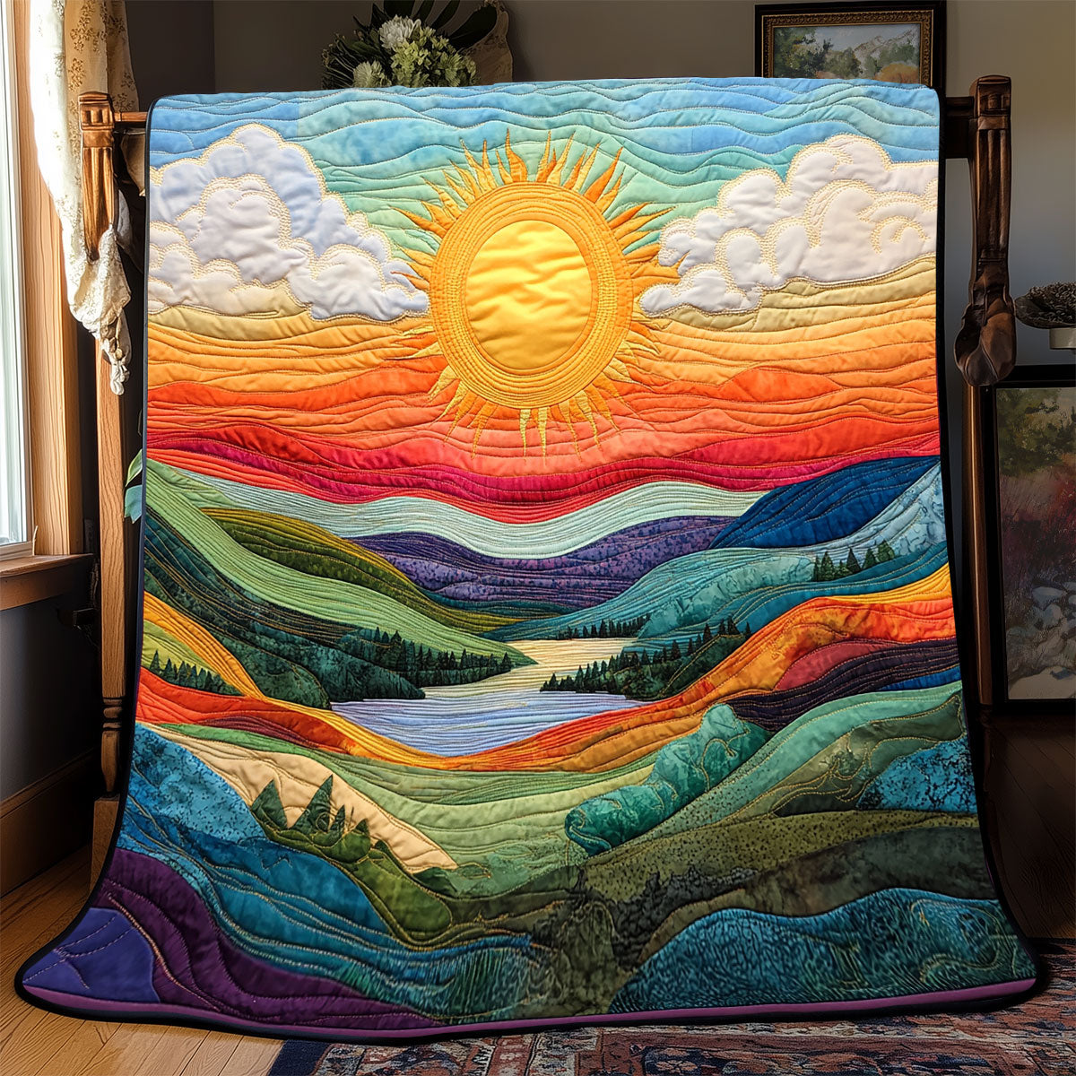 Sunrise In Mountain WX2702116CL Quilt