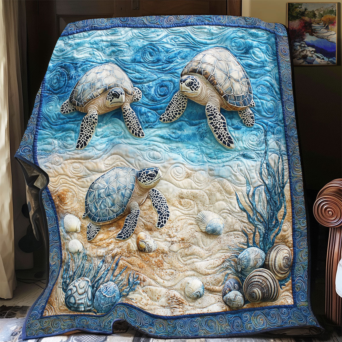 Serene Turtle WX0302055CL Quilt