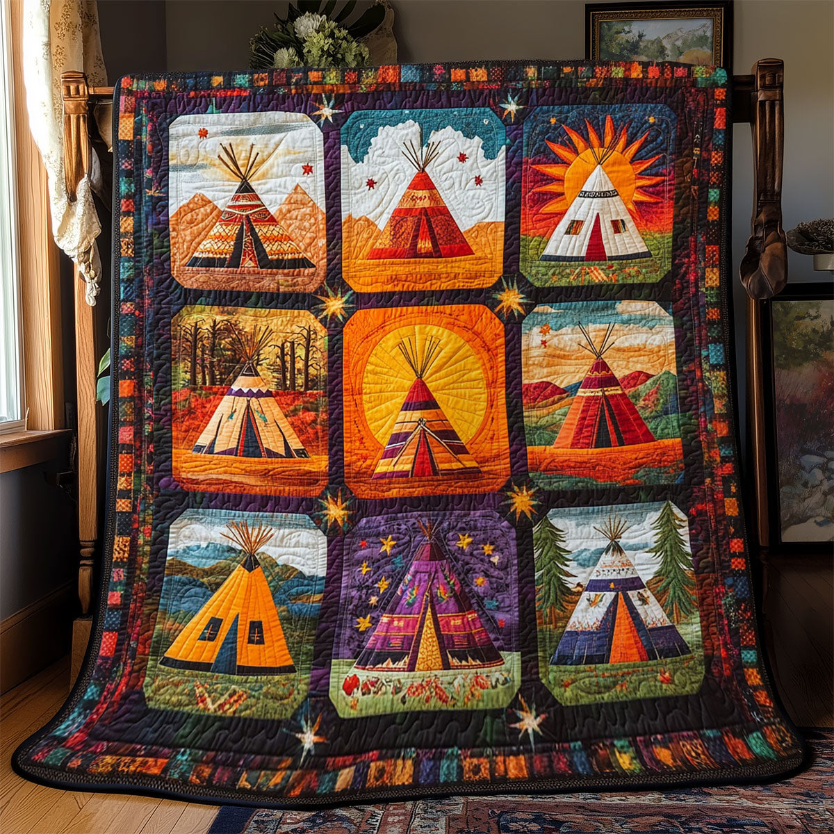 Sunlit Spirit Tepee WJ0401023CL Quilt