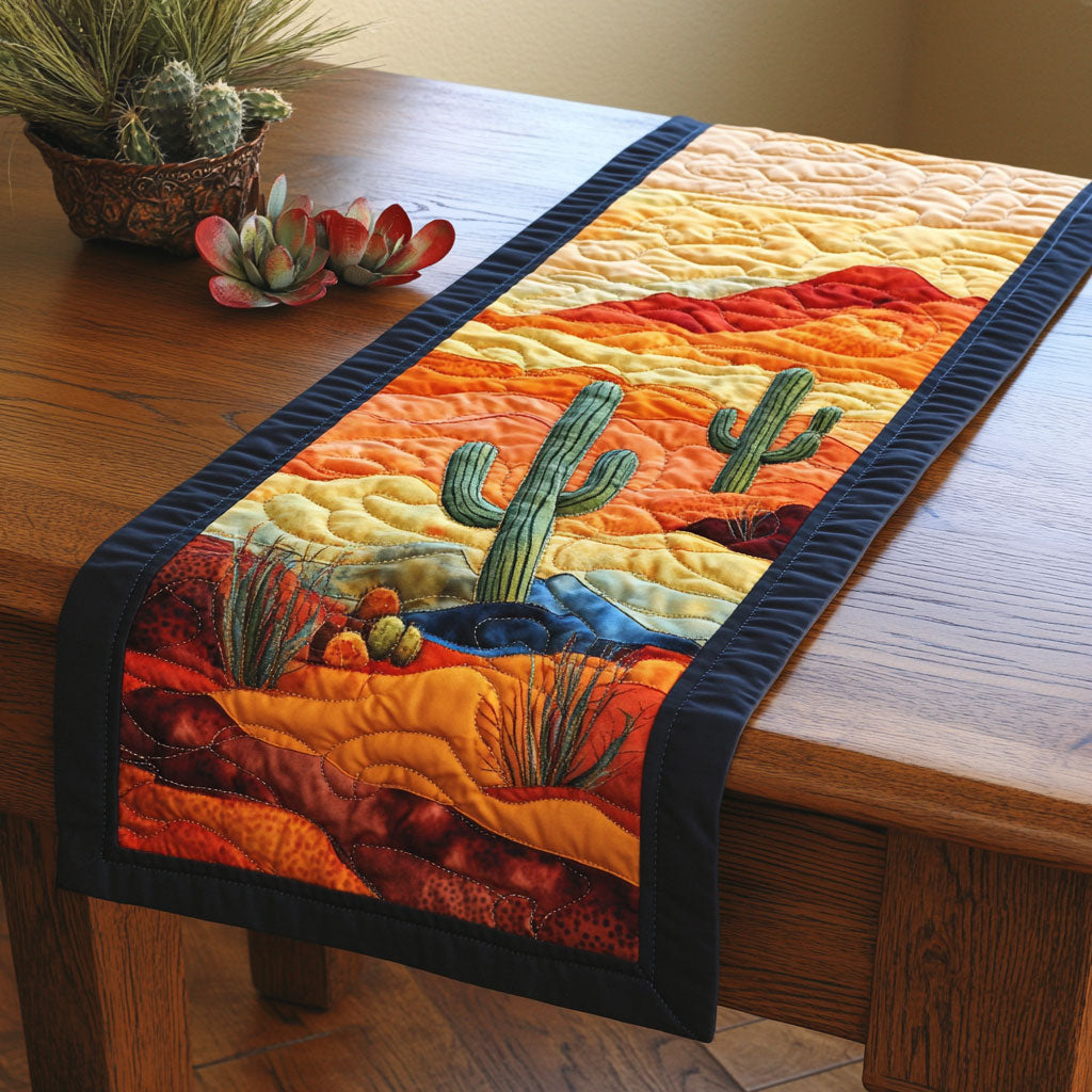 Desert Cactus WJ0803050CL Quilted Table Runner