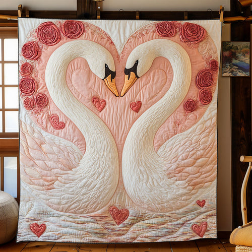 Swan In Love WJ1801023CL Quilt