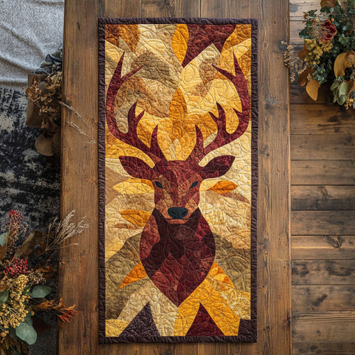 Deer WX2702058CL Quilted Table Runner