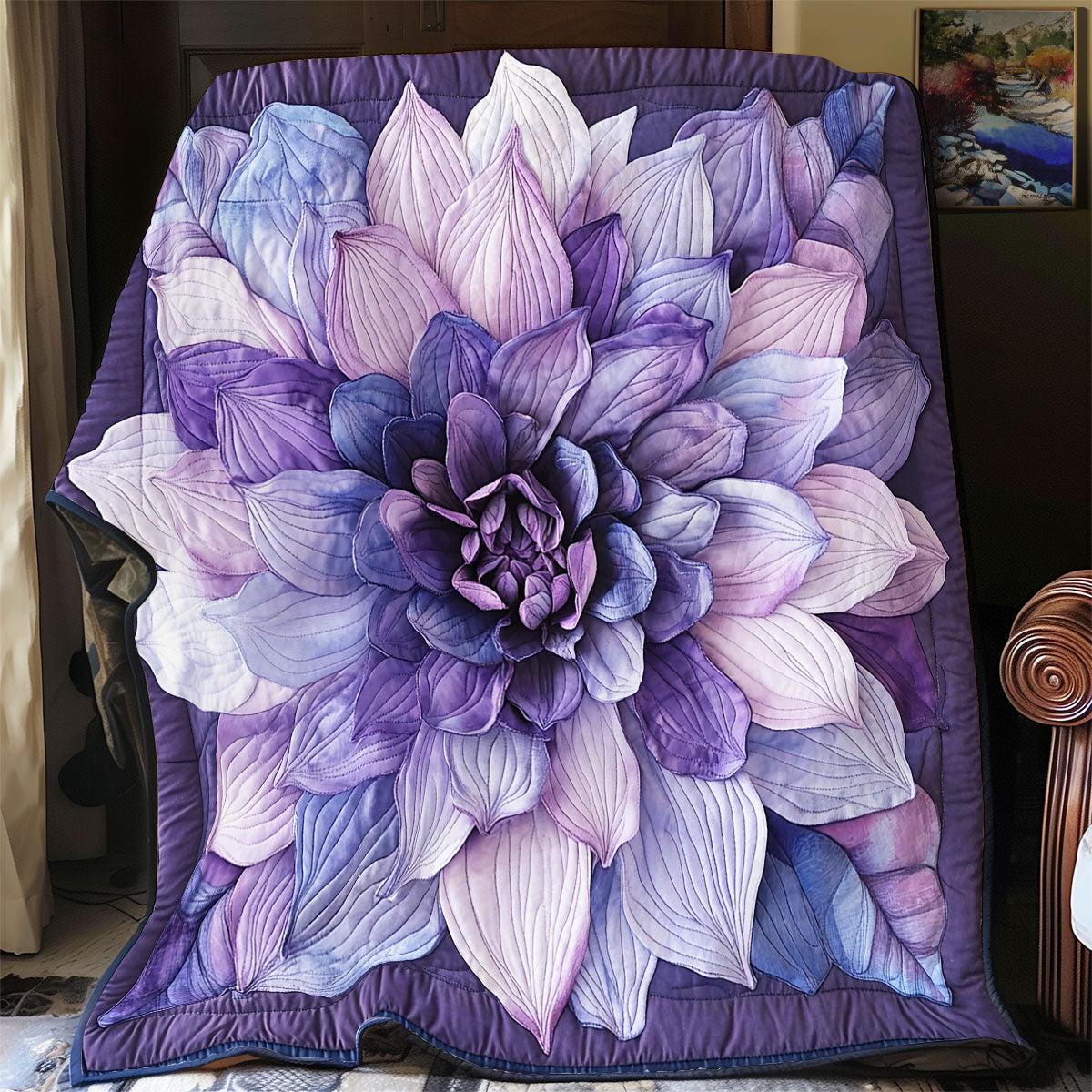 Purple Bloom  WX0601046CL Quilt