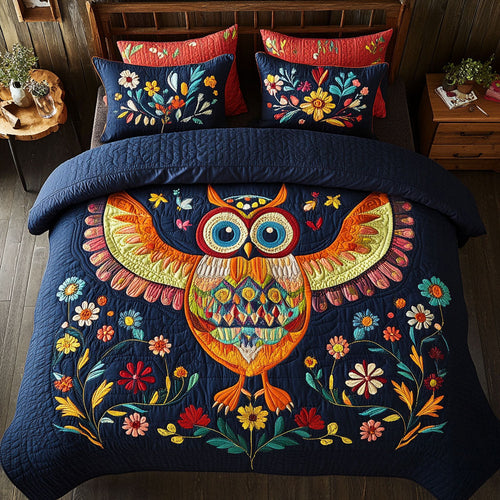 Flower Owl WJ1303037CL Duvet Cover Set