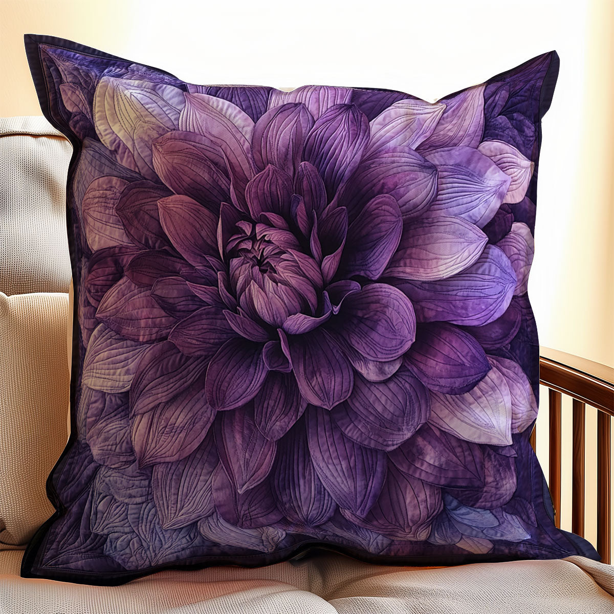 Purple Bloom WX0601138CL Quilt Pillow Case