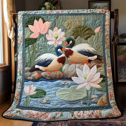 Lotus Mandarin Duck WJ2002012CL Quilt