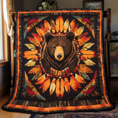 Bear Native American WX2101005CL Quilt