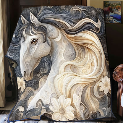 Horse Floral WX2001050CL Quilt