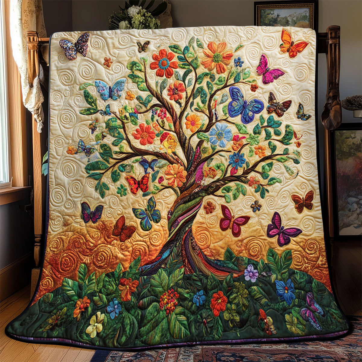 Butterfly Tree Of Life WJ1801007CL Quilt