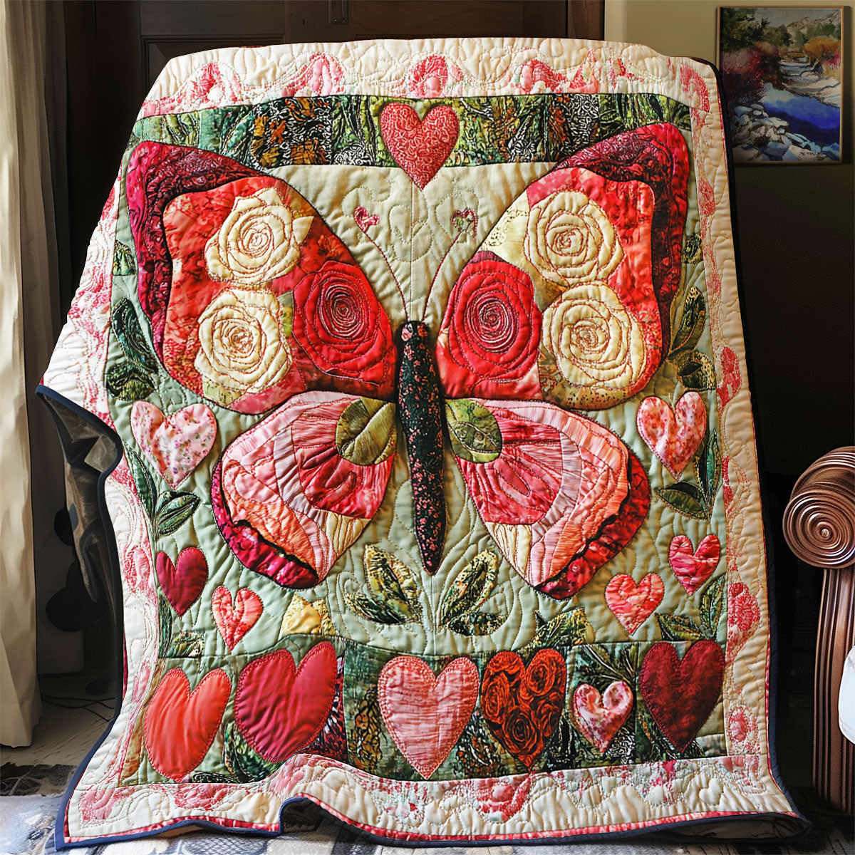 Flower Butterfly WX0701021CL Quilt