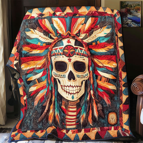 Skull Native American WX0302066CL Quilt