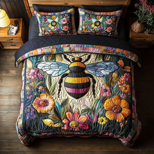 Floral Bee WX0301085CL Duvet Cover Set