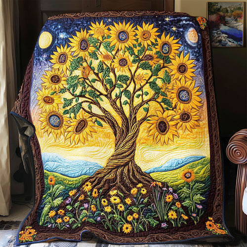 Sunflower Tree WX1801050CL Quilt