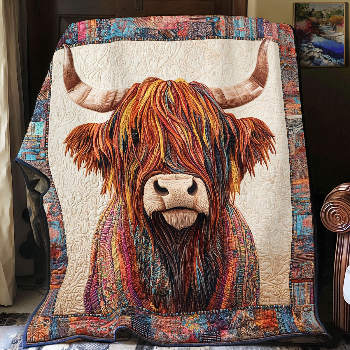 Highland Cow WX0601020CL Quilt