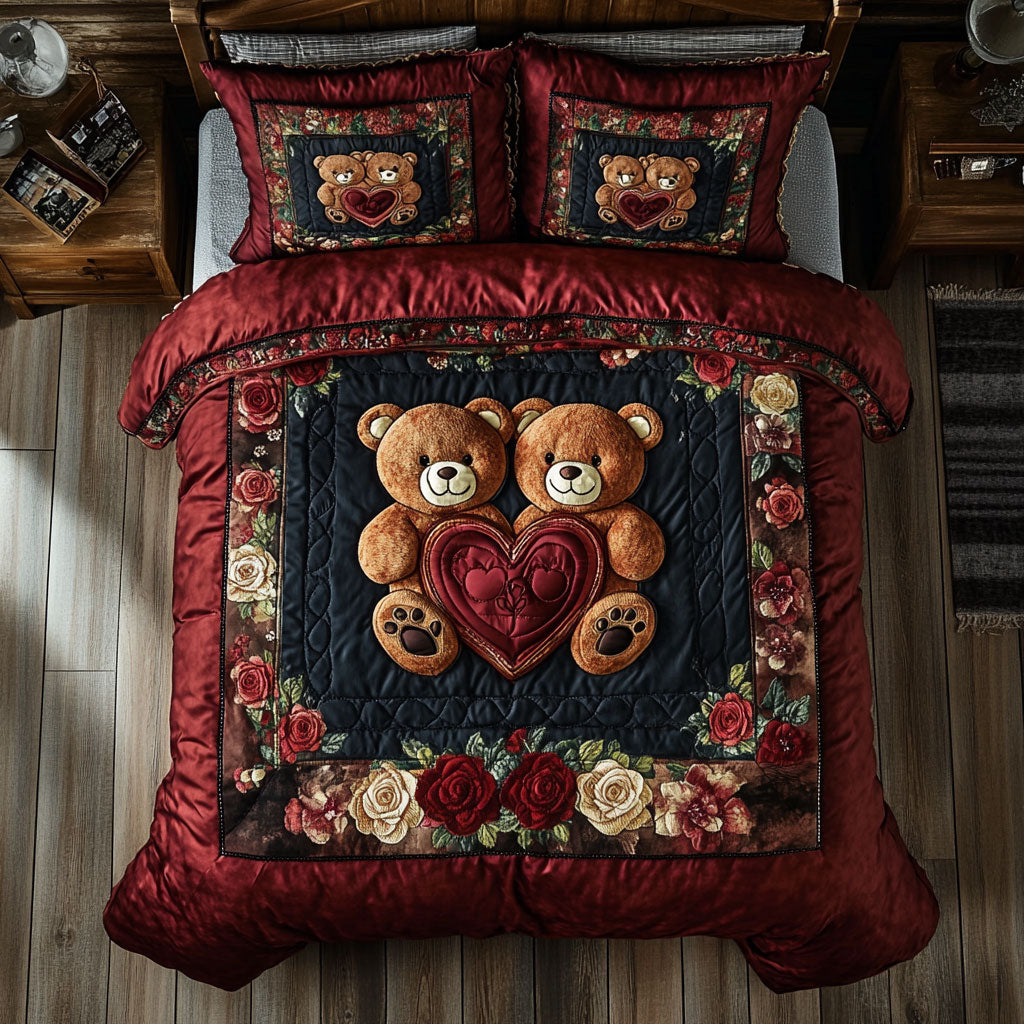 Teddy Bear Valentine WX0601082CL Duvet Cover Set