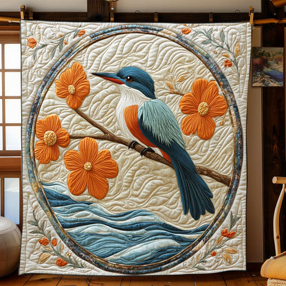 Kingfisher Bird WJ2201019CL Quilt