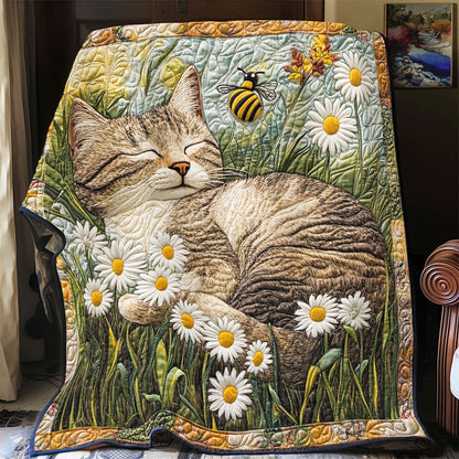 Cat Sleeping Daisy WX2402067CL Quilt