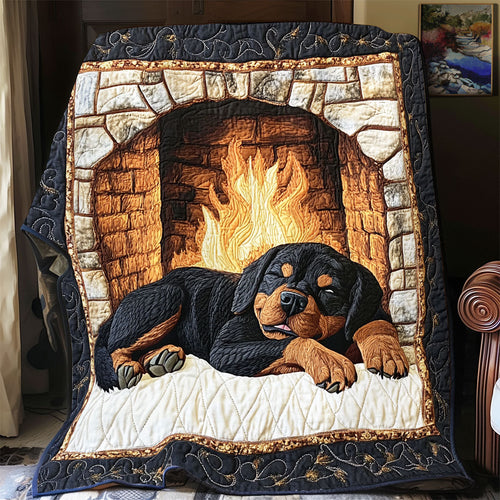 Sleepy Rottweiler WX0601054CL Quilt