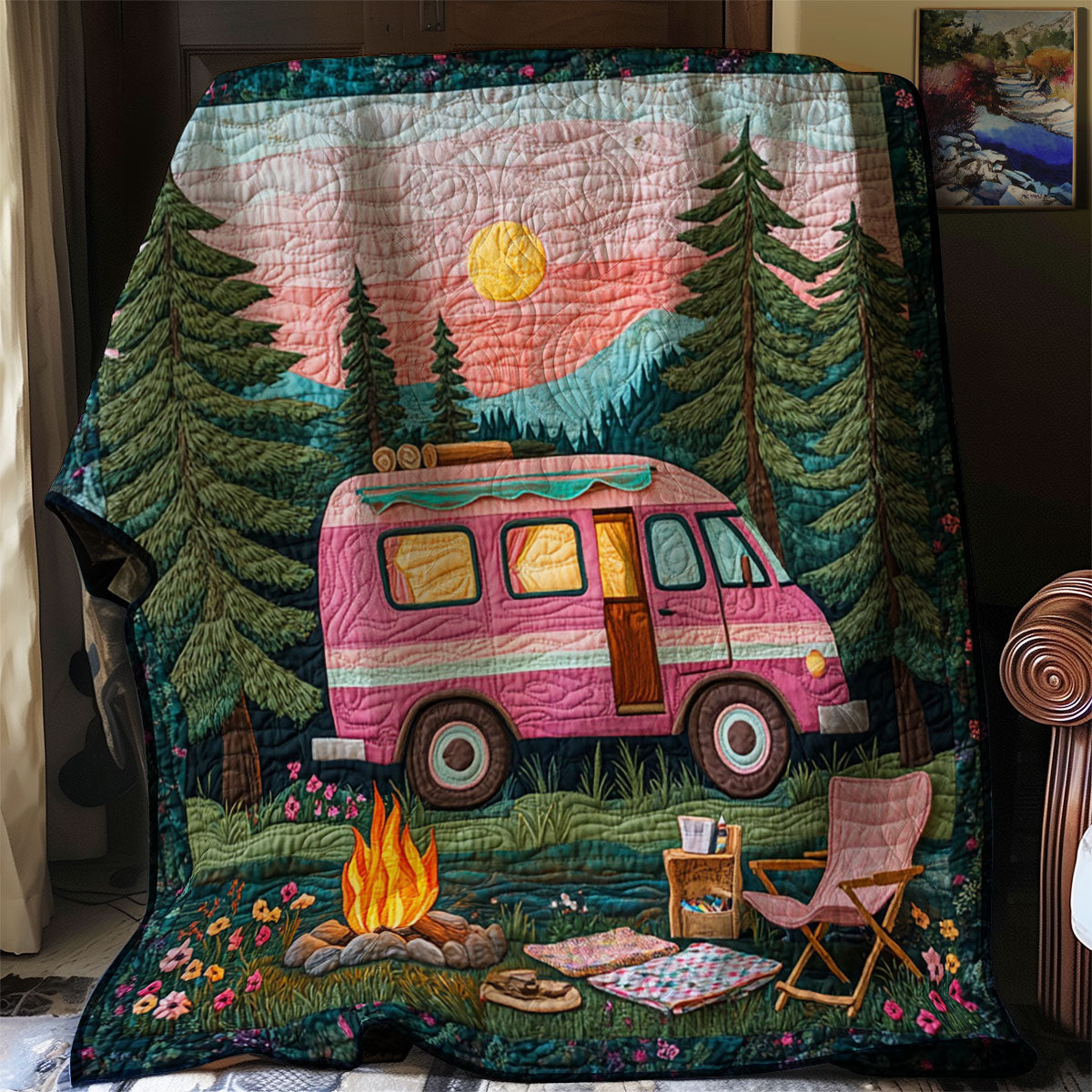 Camping Sunset WJ2101004CL Quilt