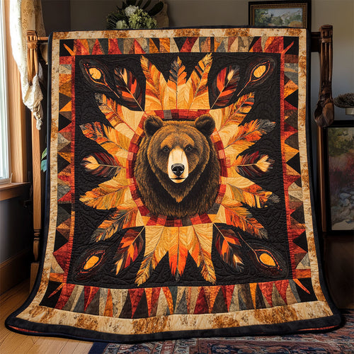 Bear Native American WX2101003CL Quilt