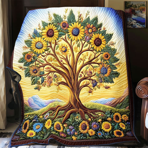 Sunflower Tree WX1801051CL Quilt