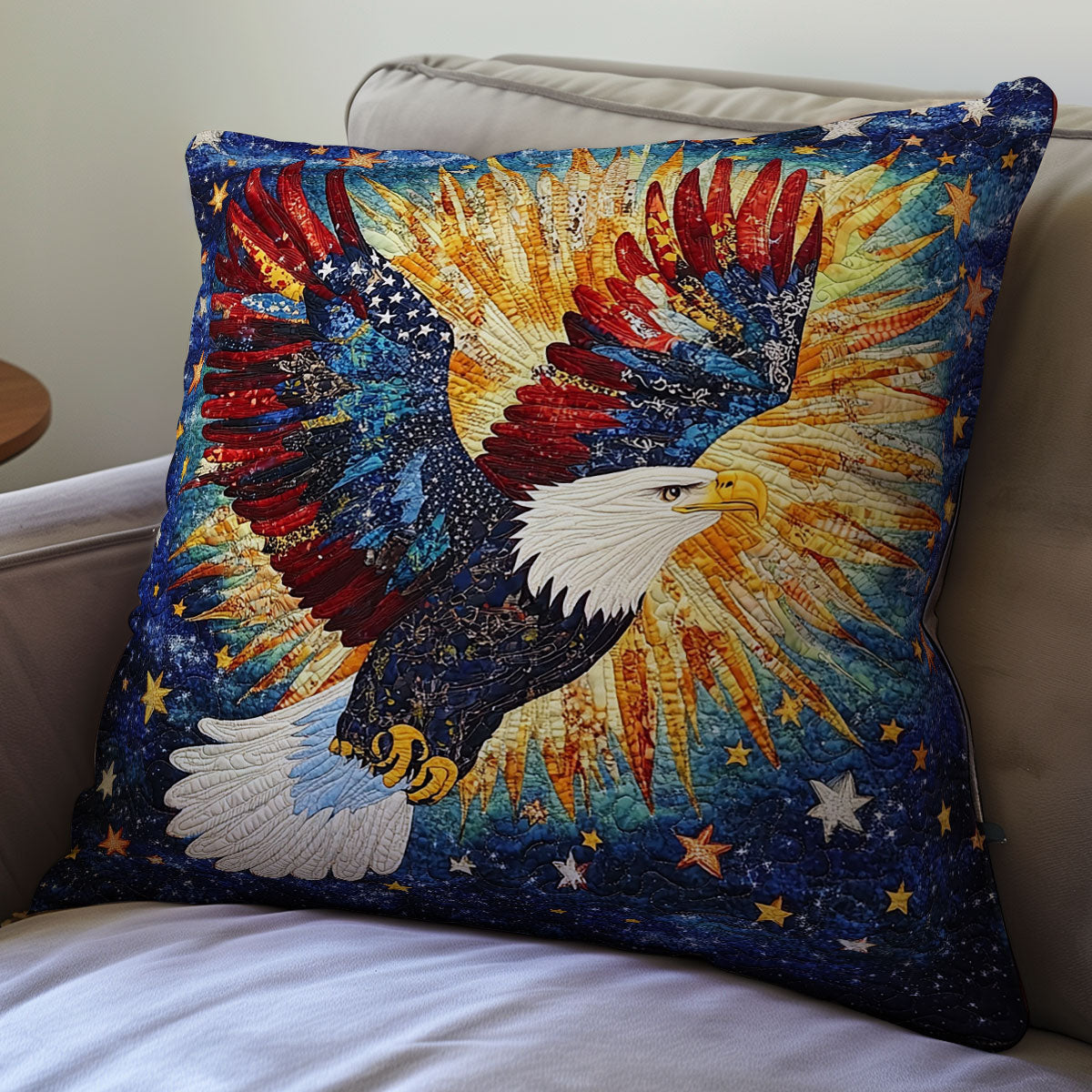 Stunning Eagle WX1401095CL Quilt Pillow Case