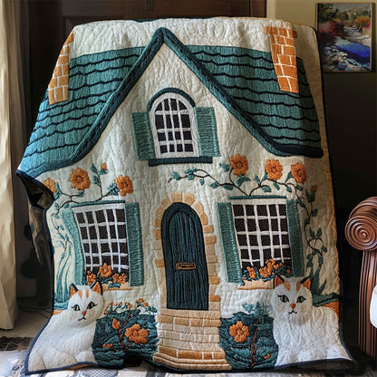 Cozy Cottage Cat WJ1802004CL Quilt