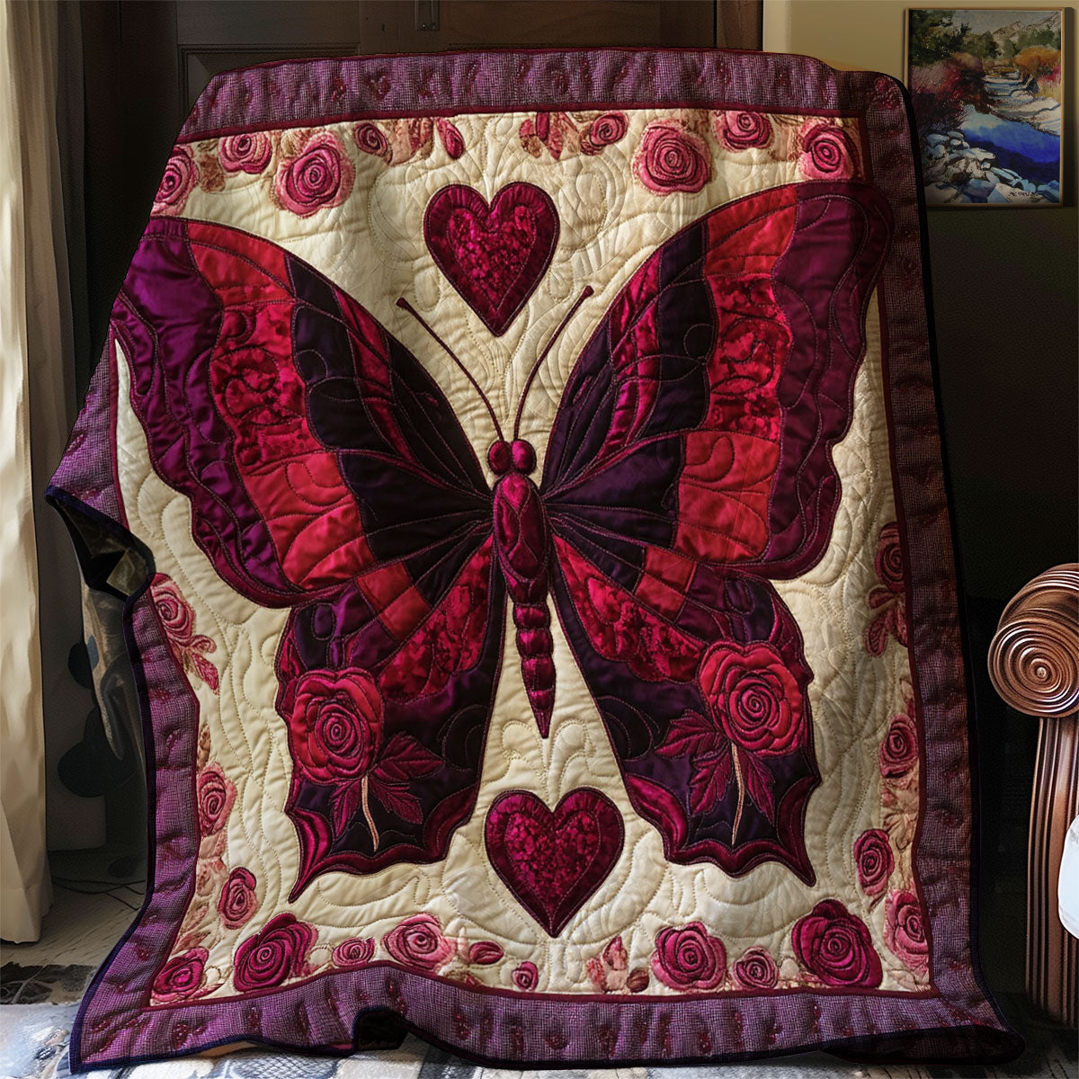 Butterfly Embrace WJ1902004CL Quilt