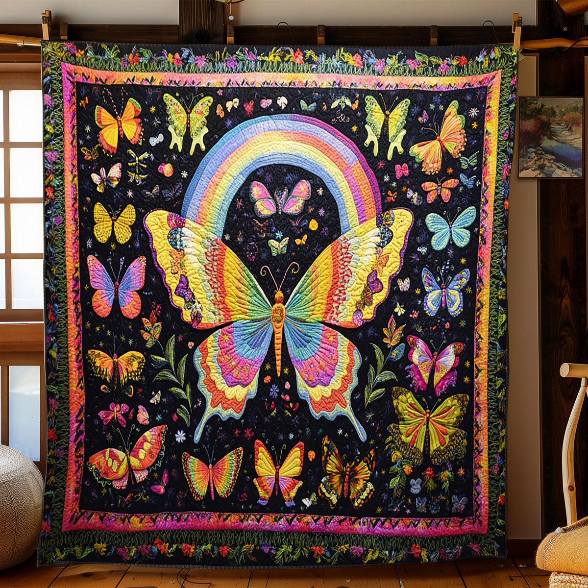 Rainbow Wings WJ1303020CL Quilt