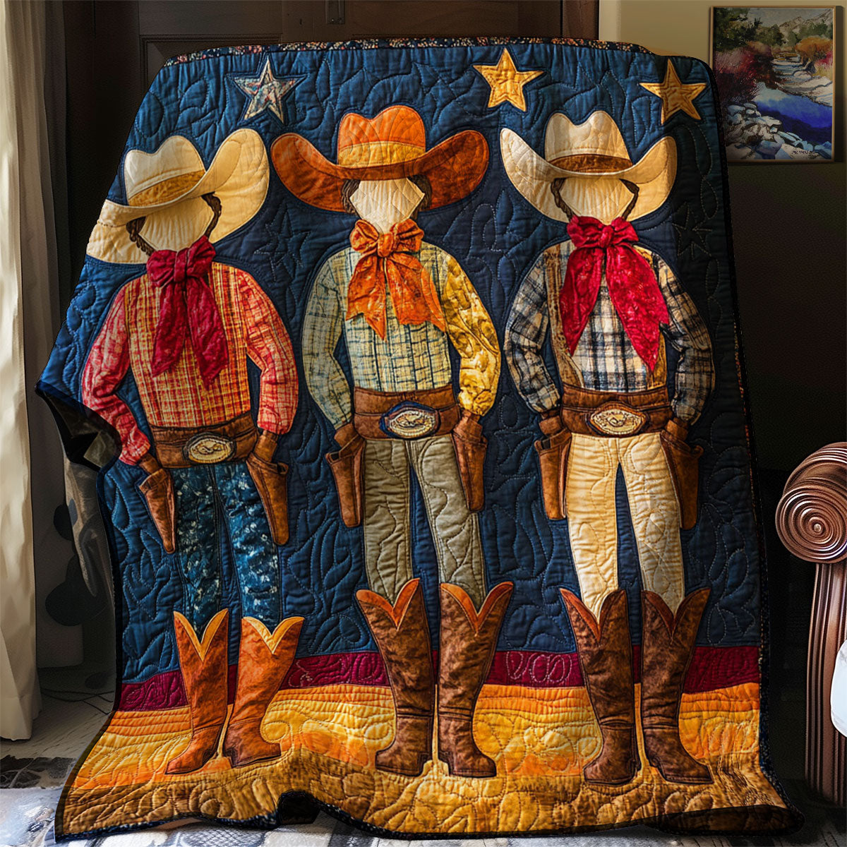 Cowboy Trio WJ2401011CL Quilt