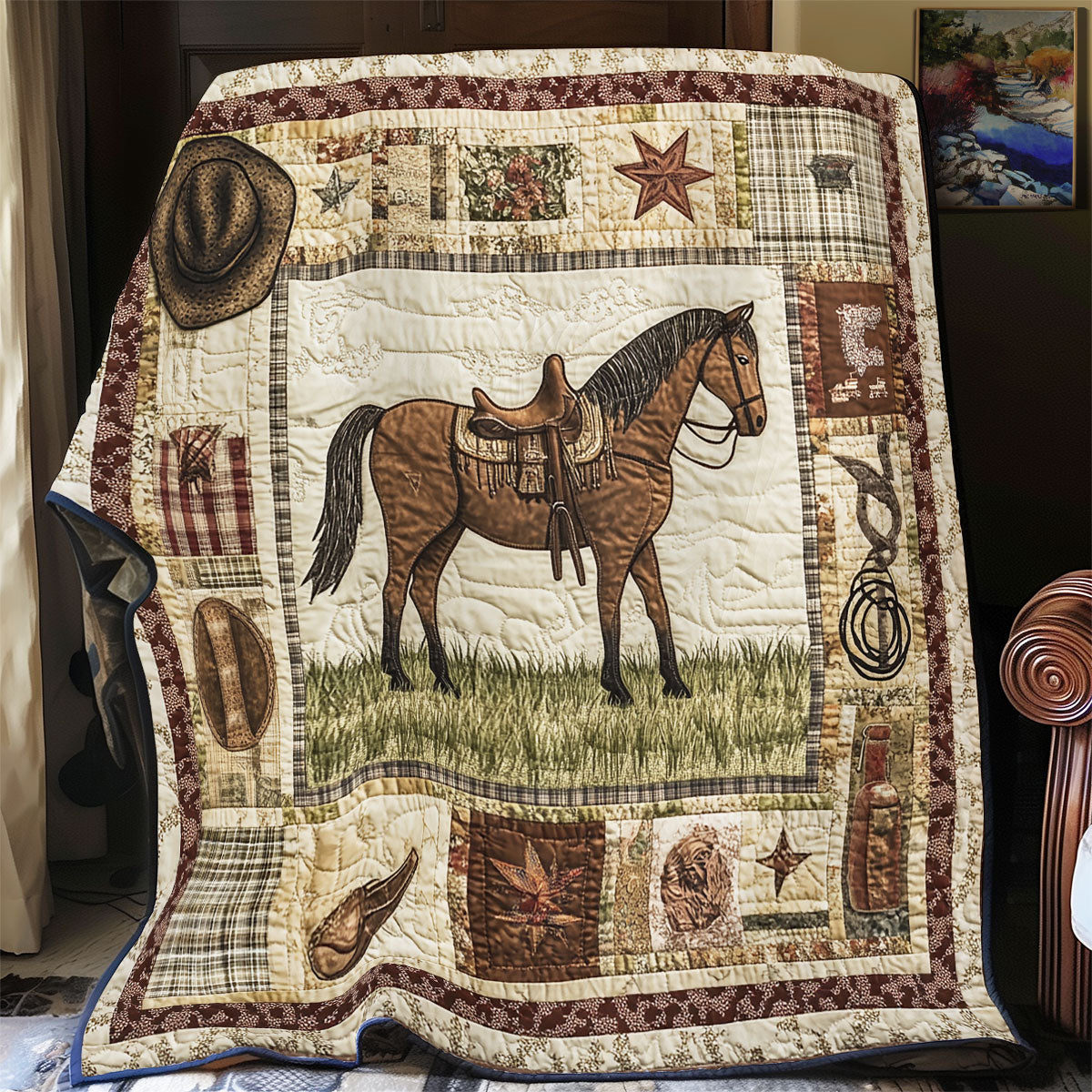 Horse Western WX1701059CL Quilt