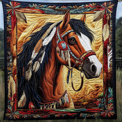 Horse Native American WX2001055CL Quilt