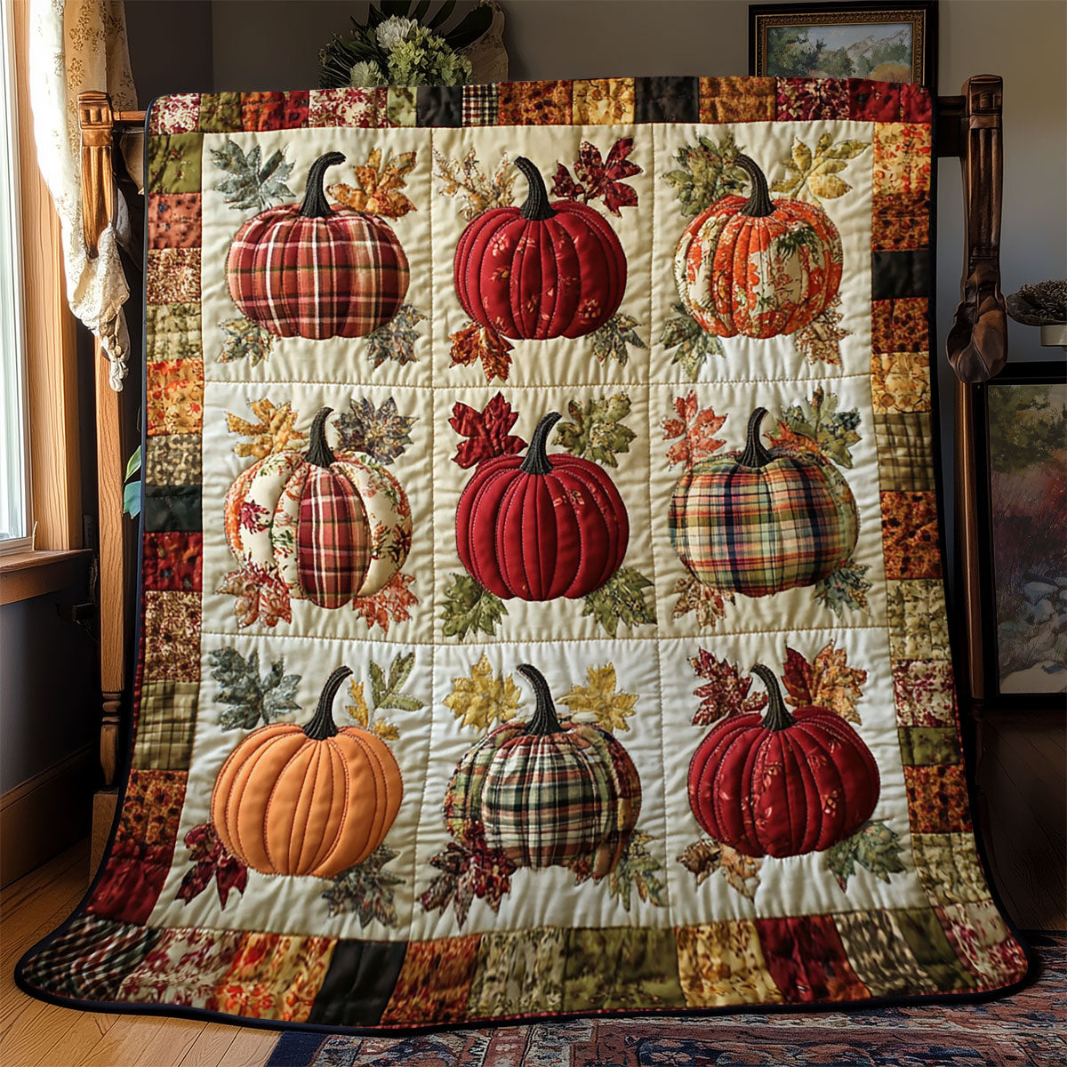 Thanksgiving Pumpkin WJ0601023CL Quilt