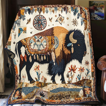 Native American Bison WX2402086CL Quilt