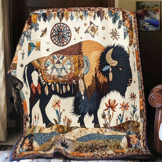 Native American Bison WX2402086CL Quilt