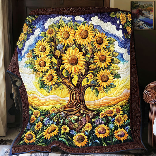 Sunflower Tree WX1801054CL Quilt