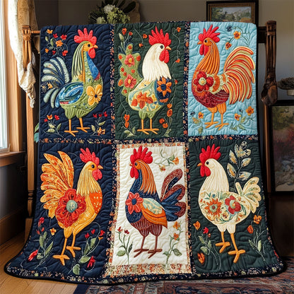 Folk Charm Chicken WJ0601004CL Quilt