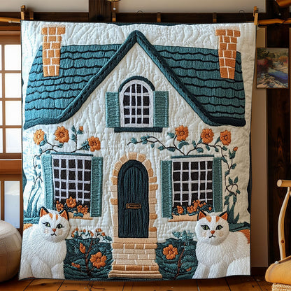 Cozy Cottage Cat WJ1802004CL Quilt