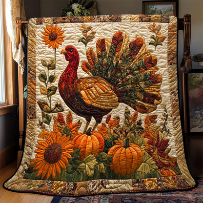 Rustic Turkey Charm WJ0401016CL Quilt