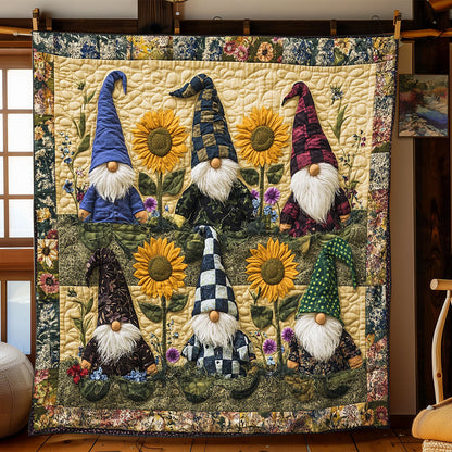 Sunflower Gnome WJ0401021CL Quilt