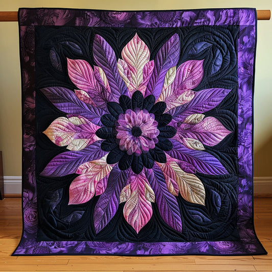 Purple Flower WJ1403015CL Quilt