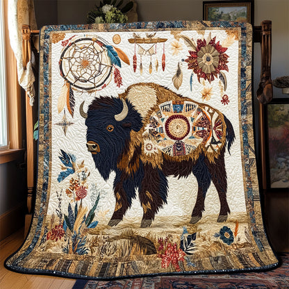 Native American Bison WX2402084CL Quilt