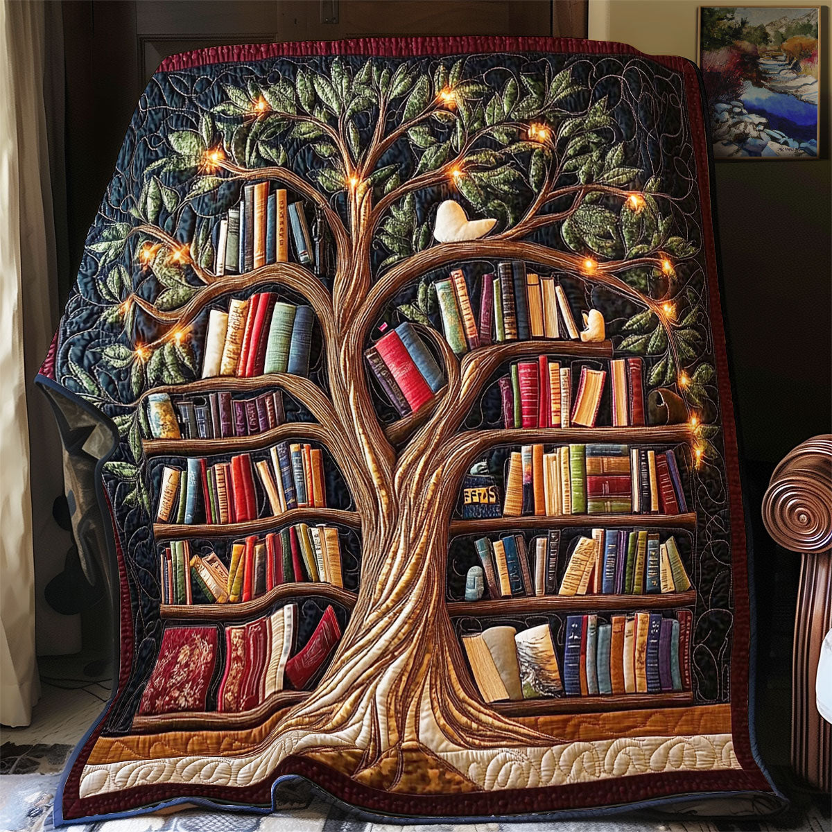 Book Tree WX0701008CL Quilt