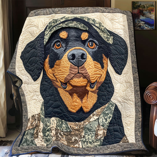 Military Rottweiler WX0601027CL Quilt