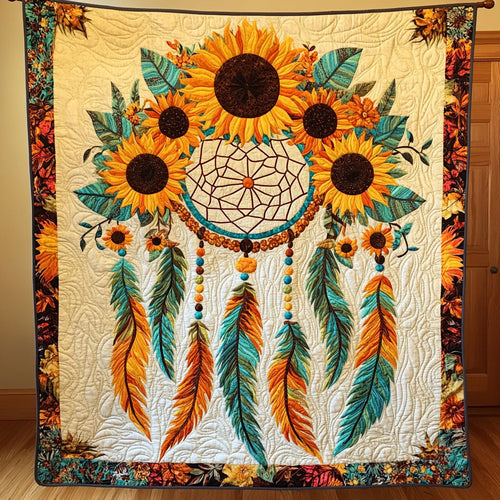 Native Sunflower Dreamcatcher WJ0502020CL Quilt