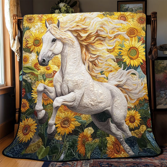 Horse Sunflower WX2001060CL Quilt