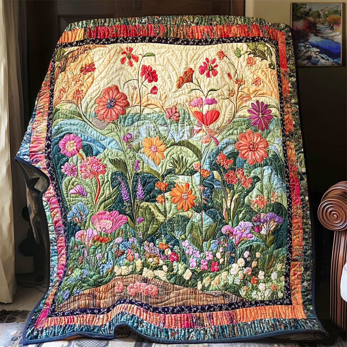 Flower Forest WX1001019CL Quilt